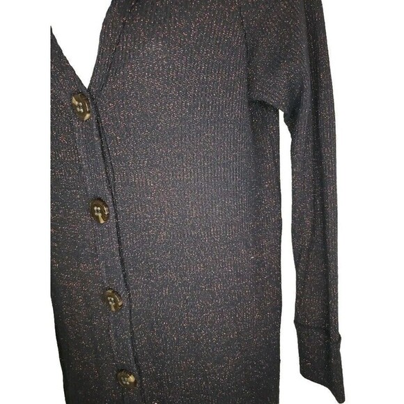 Free People We The Free Women’s (Size M) Sparkly Duster Cardigan Front Button - Picture 2 of 10